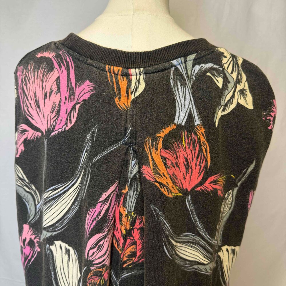 Free People Oh Whata Tunic Top Floral Bohemian Crewneck Oversize All Over Print - Picture 5 of 12